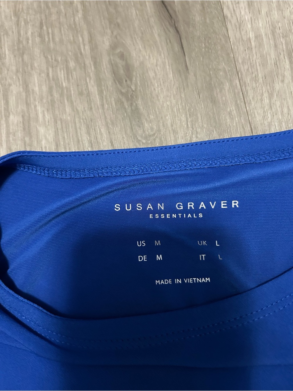 Susan Graver Sleeveless Knit Tank in Royal Blue, Brand New size M - Picture 6 of 6